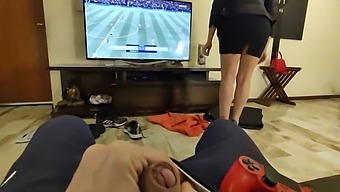 Mature Woman Engages In Sexual Activity With Her Partner'S Teenage Son And Allows Him To Ejaculate Inside Her Anus