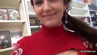 Young Temporary Employee Gets Fucked And Pregnant In A Video Store In This Steamy Roleplay Scene