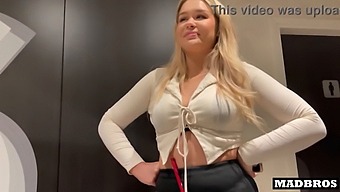 A Manager From England Gets Fucked In The Toilet And Elevator While At Work!
