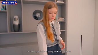 Redhead Schoolgirl Gets Into Some Trouble On Webcam.